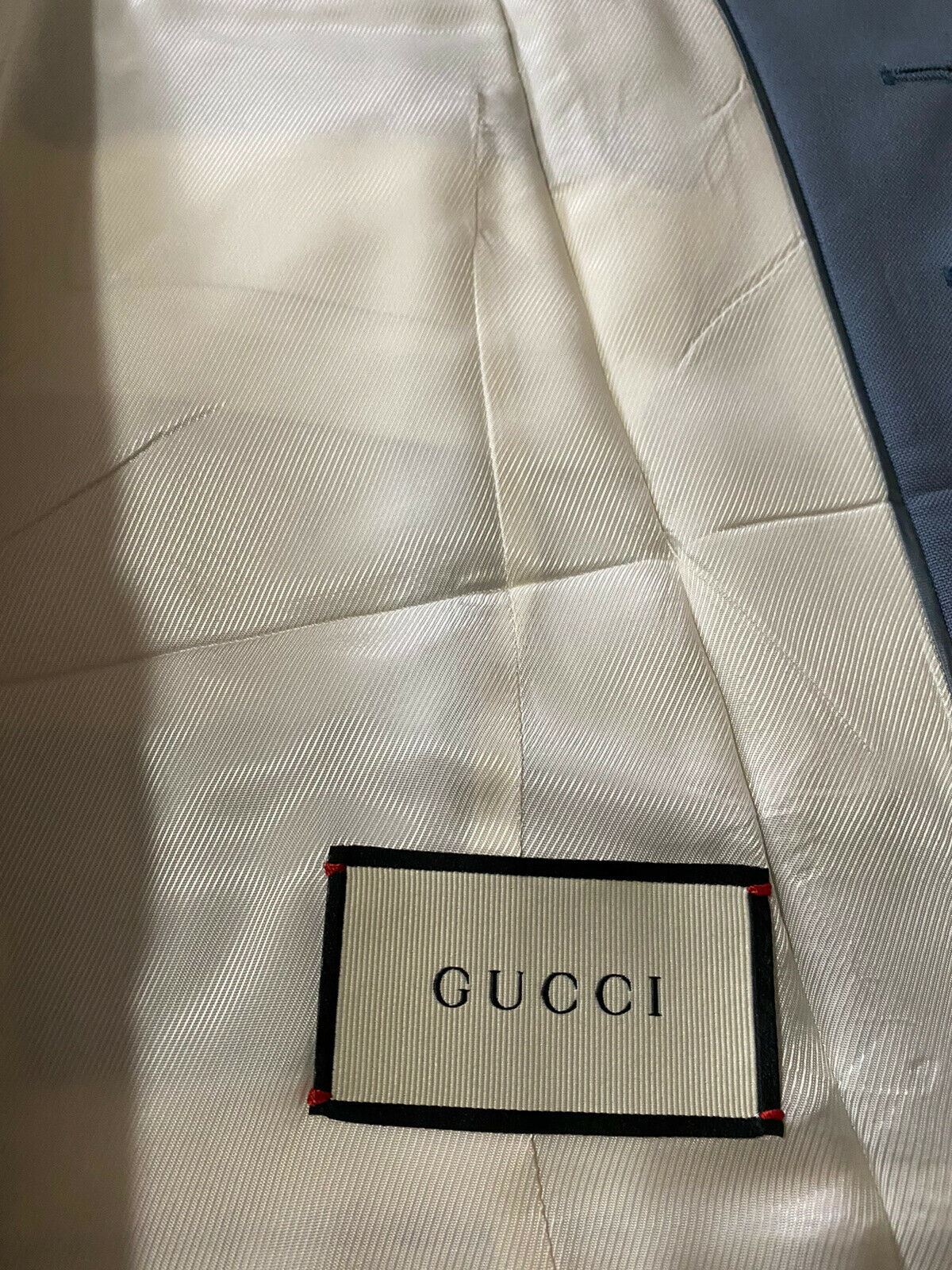New $1520 Gucci Men Wool/Viscose Vest Gilet Blue 40 US ( 50 Eu ) Italy