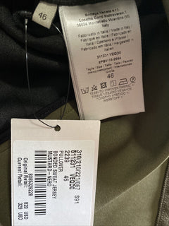 Neu mit Etikett: 820 $ Bottega Veneta Herrenpullover Bonded Sweat Jersey Braun 36 US/46 Eu
