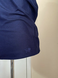 Neu mit Etikett: 390 $ Bottega Veneta Herren-Poloshirt Blau XS US (44 Eu) Italien