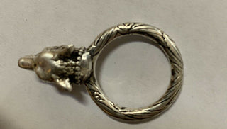 Neuer authentischer GUCCI Anger Forest Wolf Head Silberring Größe 8,25 US (17) Italien