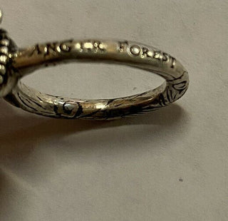 Neuer authentischer GUCCI Anger Forest Wolf Head Silberring Größe 8,25 US (17) Italien