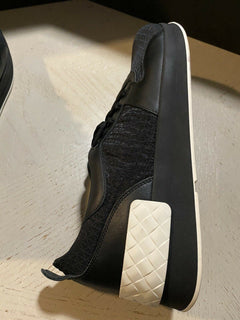 NIB $690 Bottega Veneta Herren Textil/Leder Sneakers Schuhe Schwarz 10 US (43 Eu)