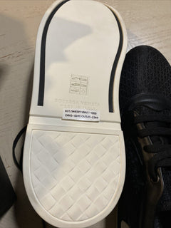 NIB $690 Bottega Veneta Herren Textil/Leder Sneakers Schuhe Schwarz 10 US (43 Eu)