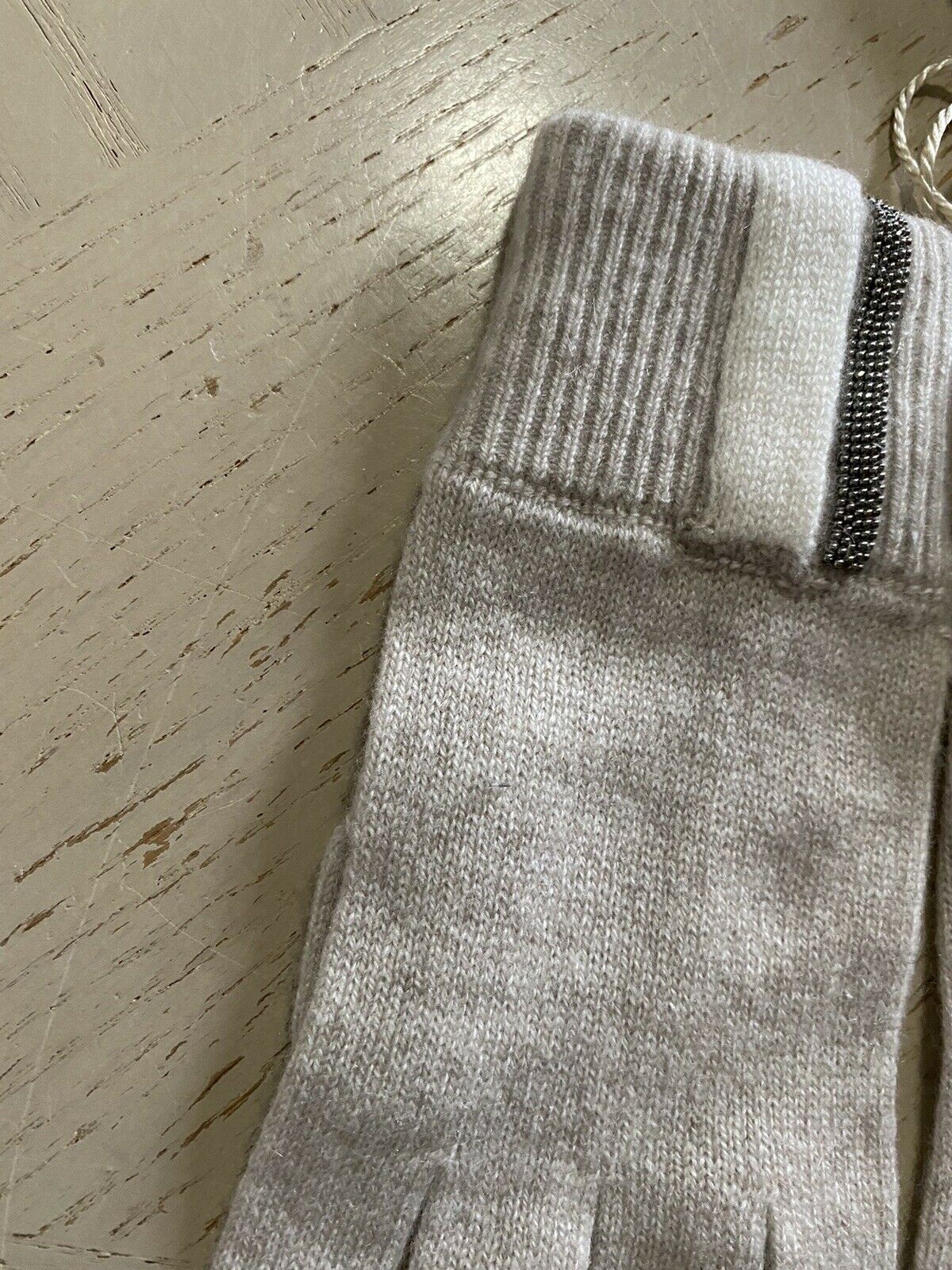 NWT Brunello Cucinelli Girl’s Cashmere Gloves Ivory Size 6 Italy