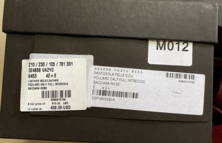 NIB $ 810 Bottega Veneta Herren-Leder-Loafer-Schuhe Burgund/Rot 9,5 US/42,5 Eu