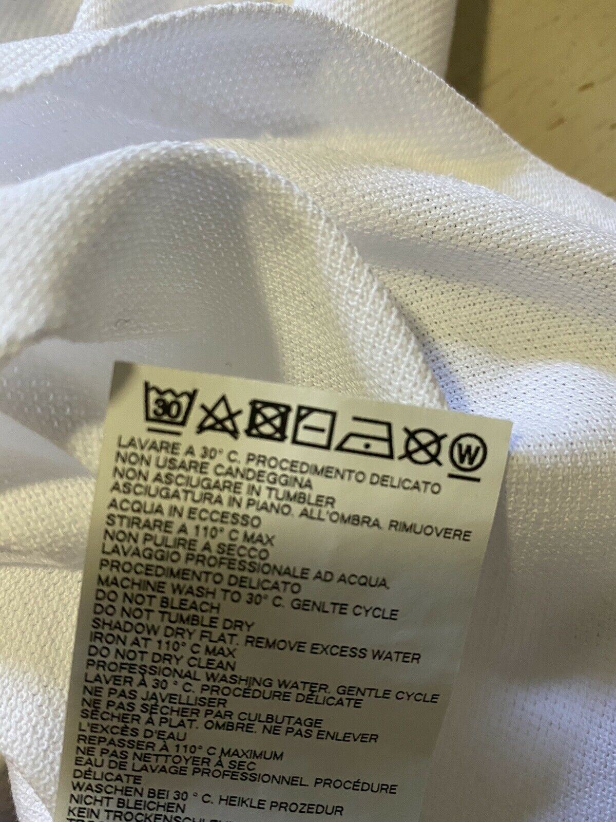 Neu mit Etikett: 375 $ Dsquared2 Herren-Poloshirt Weiß XS Italien