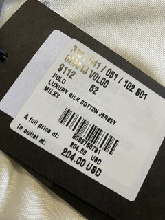 Neu mit Etikett: 490 $ Bottega Veneta Herren-Poloshirt Creme L US (52 Eu) Italien