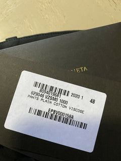 Neu mit Etikett: 690 $ Bottega Veneta Herrenhose Schwarz 32 US (48 Eu) Italien