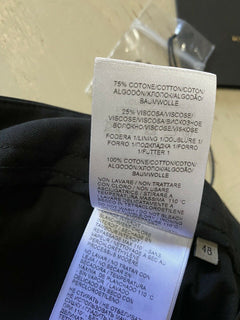 Neu mit Etikett: 690 $ Bottega Veneta Herrenhose Schwarz 36 US (52 Eu) Italien