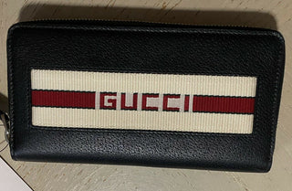 New $870 Gucci Large Wallet Gucci Monogram Black 408831 Italy