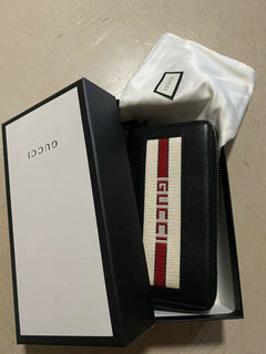 New $870 Gucci Large Wallet Gucci Monogram Black 408831 Italy