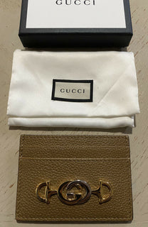 Neue Gucci Herren-Geldbörse, kleine Geldbörse mit GG-Monogramm, braun, Italien