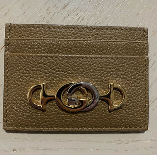 Neue Gucci Herren-Geldbörse, kleine Geldbörse mit GG-Monogramm, braun, Italien