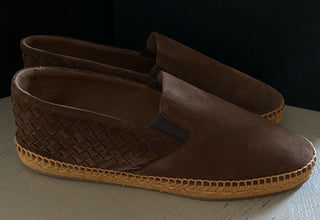 New Bottega Veneta Men Suede Espadrille Shoes Brown 11 US ( 44 Eu )