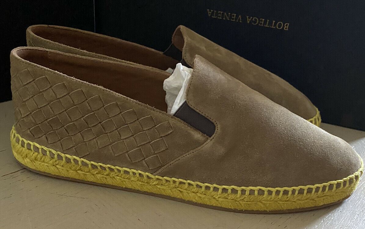 New Bottega Veneta Men Suede Espadrille Shoes LT Brown 11 US ( 44 Eu )