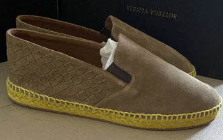 New Bottega Veneta Men Suede Espadrille Shoes LT Brown 9 US ( 42 Eu )