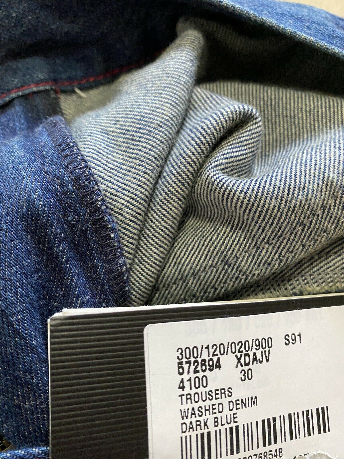 New $880 Gucci Women's Washed Denim Jeans Pants Skirt DK Blue 30