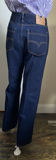 Neue 1200 $ Valentino Damen Crop Denim Flare Jeans Hose Blau 32 Italien