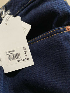 Neue 1200 $ Valentino Damen Crop Denim Flare Jeans Hose Blau 32 Italien