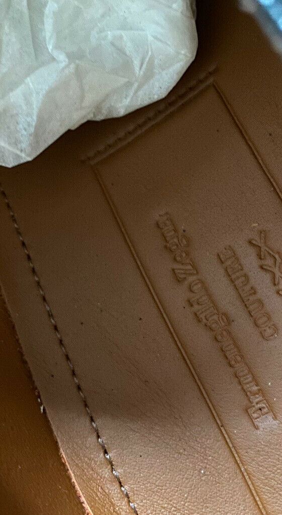 New $1495 Ermenegildo Zegna Couture Oxford Leather Shoes Black 10 US Italy