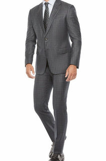 Neuer 4500 $ Giorgio Armani Herrenanzug aus weicher Wolle DK Grau CK 42R US (52R Eu) Italien