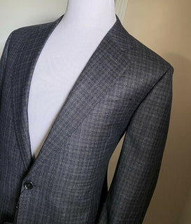 Neuer 4500 $ Giorgio Armani Herrenanzug aus weicher Wolle DK Grau CK 42R US (52R Eu) Italien