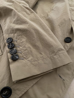 Neu mit Etikett: 1995 Brunello Cucinelli Herren Sportmantel Technischer Blazer Beige 40R US Italien