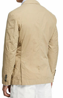Neu mit Etikett: 1995 Brunello Cucinelli Herren Sportmantel Technischer Blazer Beige 40R US Italien