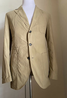Neu mit Etikett: 1995 Brunello Cucinelli Herren Sportmantel Technischer Blazer Beige 40R US Italien