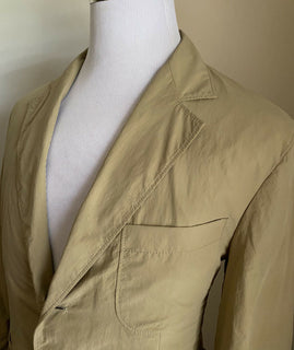 Neu mit Etikett: 1995 Brunello Cucinelli Herren Sportmantel Technischer Blazer Beige 40R US Italien