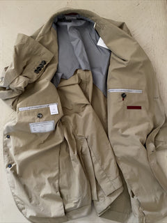 Neu mit Etikett: 1995 Brunello Cucinelli Herren Sportmantel Technischer Blazer Beige 40R US Italien