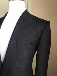 Neu mit Etikett: 3770 $ TOM FORD Herren Windsor Sportmantel Jacke Blazer Marineblau 43R US/54 Eu
