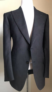 Neu mit Etikett: 3770 $ TOM FORD Herren Windsor Sportmantel Jacke Blazer Marineblau 43R US/54 Eu