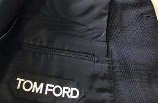 Neu mit Etikett: 3770 $ TOM FORD Herren Windsor Sportmantel Jacke Blazer Marineblau 43R US/54 Eu