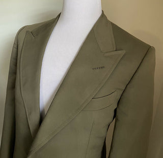 Neu mit Etikett: 3870 $ TOM FORD Herren Shelton Sportmantel Jacke Blazer Grün 41 US/52 Eu Ita