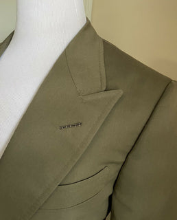 Neu mit Etikett: 3870 $ TOM FORD Herren Shelton Sportmantel Jacke Blazer Grün 41 US/52 Eu Ita