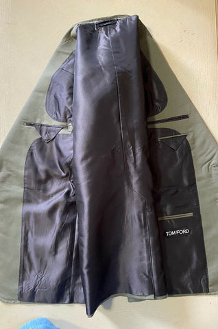 NWT $3870 TOM FORD Men Shelton Sport Coat Jacket Blazer Green 41 US/52 Eu Ita