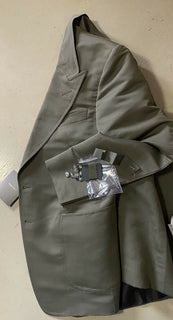 Neu mit Etikett: 3870 $ TOM FORD Herren Shelton Sportmantel Jacke Blazer Grün 41 US/52 Eu Ita