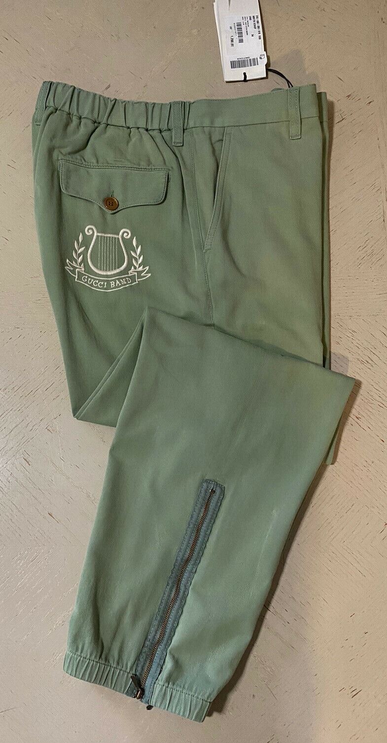 New $1200 Gucci Men’s Jegging Pants Green 36 US ( 52 Eu ) Made in Italy
