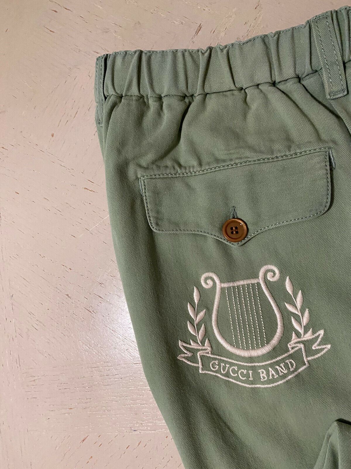 New $1200 Gucci Men’s Jegging Pants Green 36 US ( 52 Eu ) Made in Italy