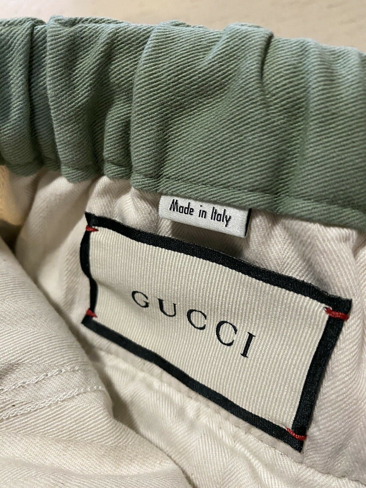 Новые мужские джеггинсы Gucci за 1200 долларов, зеленые 36 США (52 ЕС), сделано в Италии