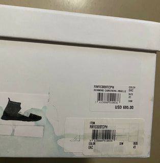 NIB $ 695 Balmain Herren Ceron Logo Plague Techniel Sock Sneakers Schwarz 8 US/41 Eu