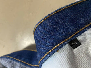 Neu mit Etikett: 1295 $ Valentino Herren-Jeans mit Logo-Tasche Blau/Rot 36 (gemessen 38) US
