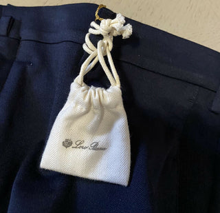 Neu mit Etikett: 995 $ Loro Piana Herren-Anzughose Marineblau 40 US (56 Eu) Italien