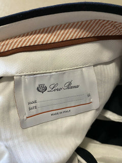 Neu mit Etikett: 995 $ Loro Piana Herren-Anzughose Marineblau 40 US (56 Eu) Italien