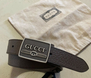 Neuer Gucci Herren-Gürtel aus echtem Leder mit GG-Monogramm, braun, 100/40, Italien
