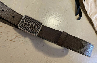 Neuer Gucci Herren-Gürtel aus echtem Leder mit GG-Monogramm, braun, 100/40, Italien