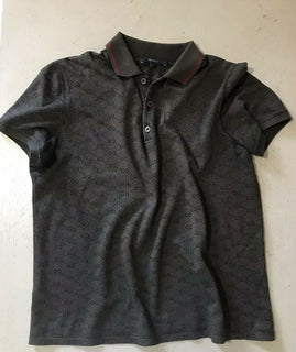 Gucci Herren Poloshirt GG Monogram Slim Fit Braun Größe L