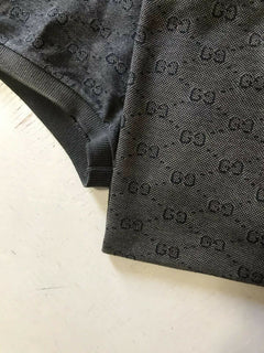 Gucci Herren Poloshirt GG Monogram Slim Fit Braun Größe L