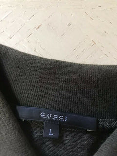 Gucci Herren Poloshirt GG Monogram Slim Fit Braun Größe L